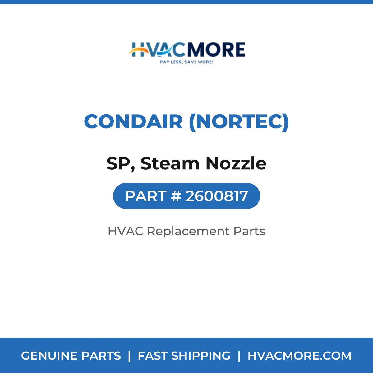 Condair (Nortec) SP, Steam Nozzle 2600817