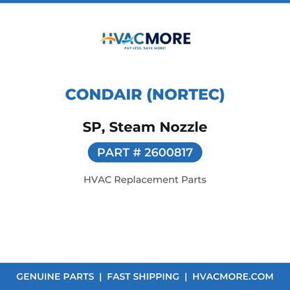 Condair (Nortec) SP, Steam Nozzle 2600817