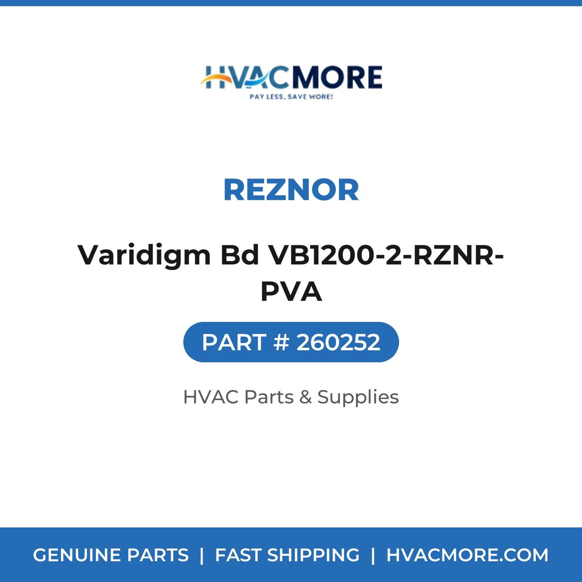 Reznor Varidigm Bd VB1200-2-RZNR-PVA 260252