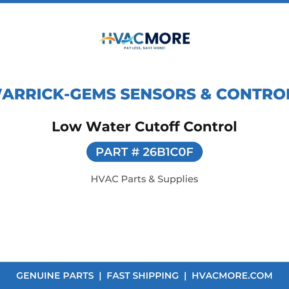 Warrick-Gems Sensors & Controls Low Water Cutoff Control 26B1C0F