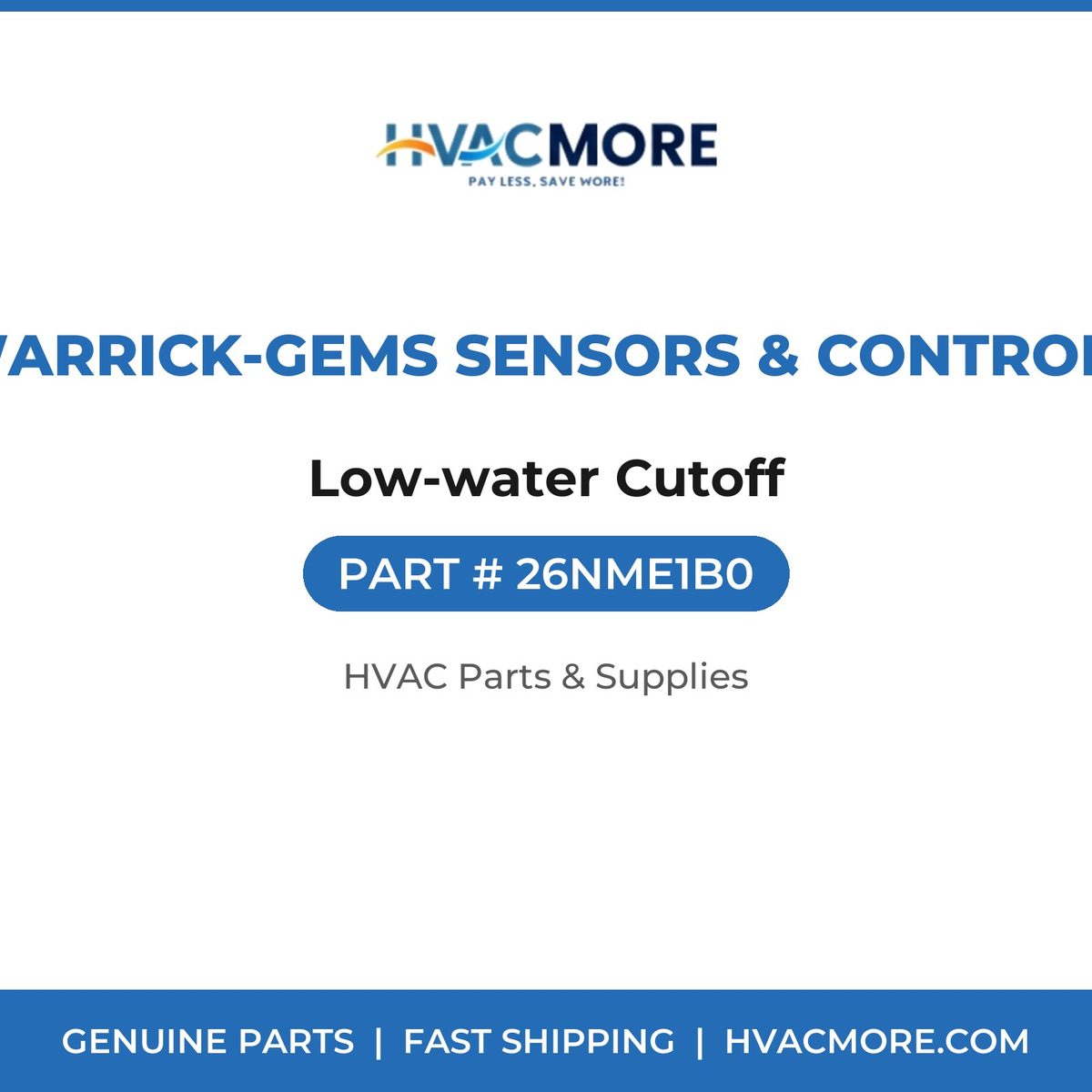 Warrick-Gems Sensors & Controls Low-water Cutoff 26NME1B0