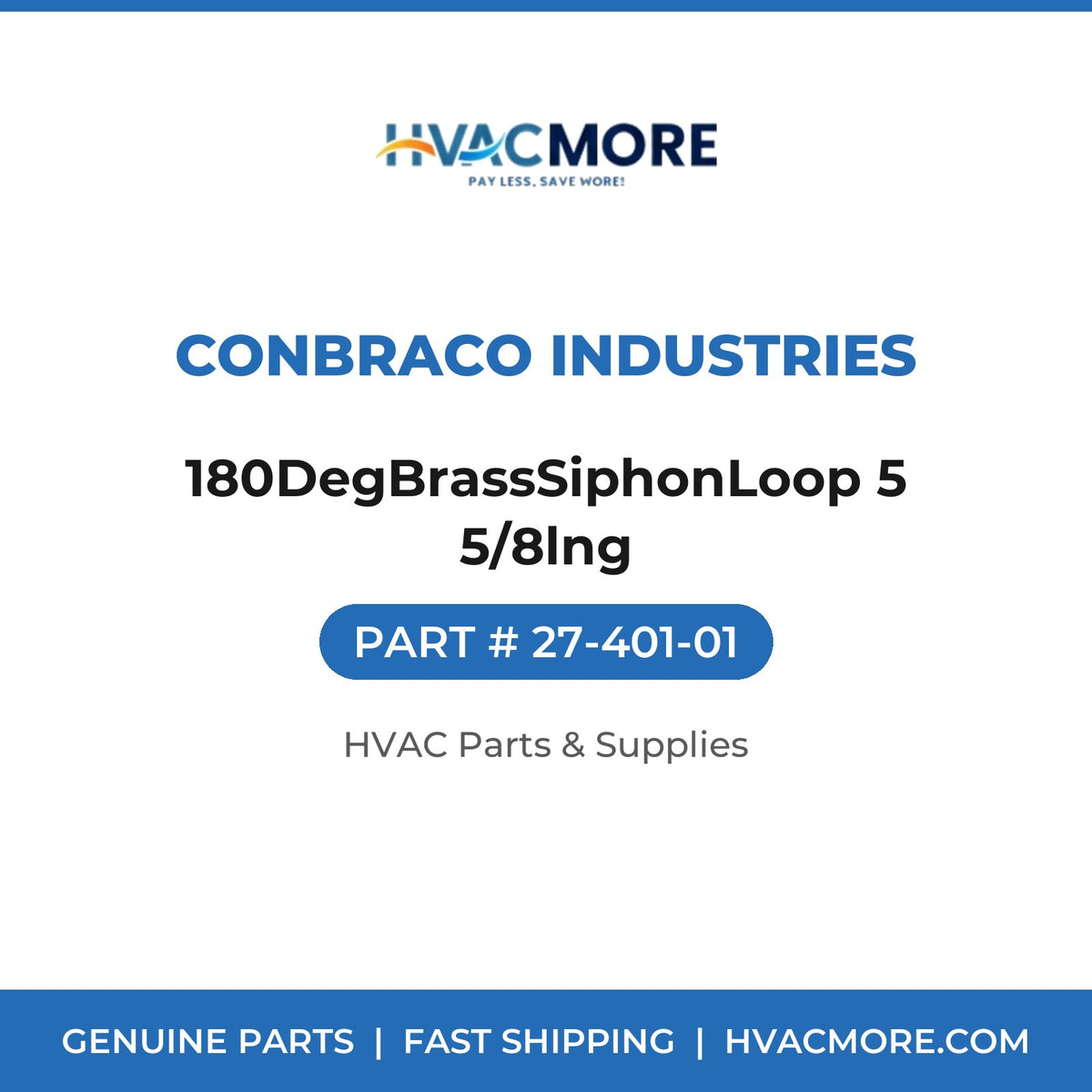 Conbraco Industries 180DegBrassSiphonLoop 5 5/8lng 27-401-01