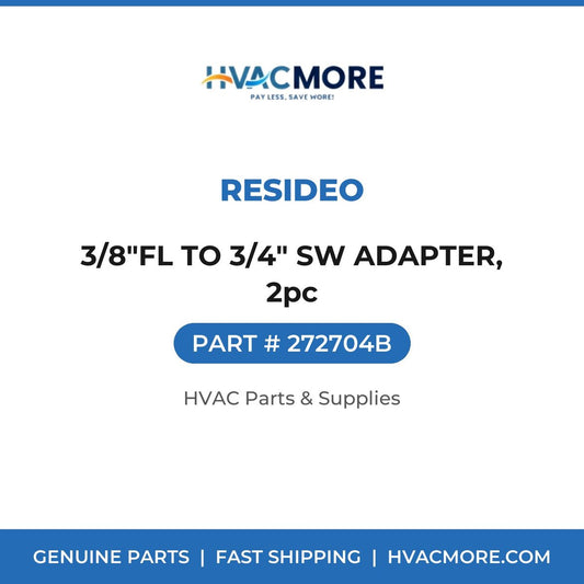 Resideo 3/8"FL TO 3/4" SW ADAPTER, 2pc 272704B