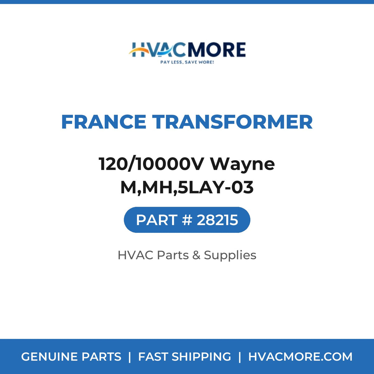 France Transformer 120/10000V Wayne M,MH,5LAY-03 28215