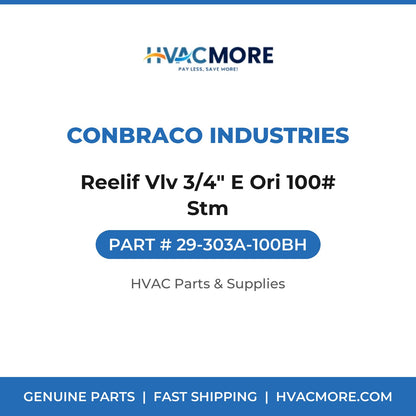 Conbraco Industries Reelif Vlv 3/4" E Ori 100# Stm 29-303A-100BH