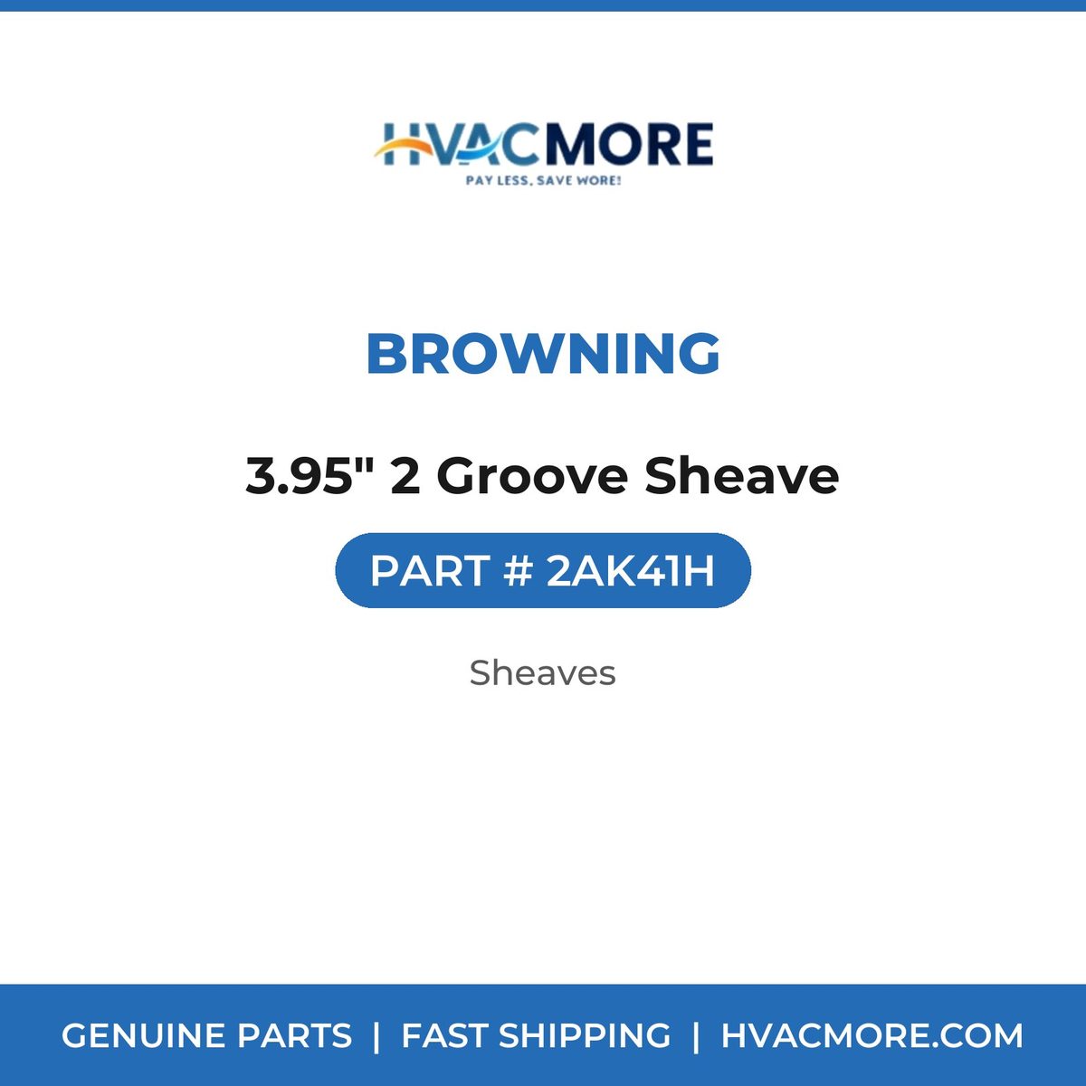 Browning 3.95" 2 Groove Sheave 2AK41H