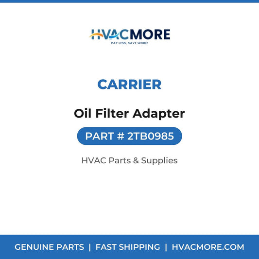 Carrier Oil Filter Adapter 2TB0985
