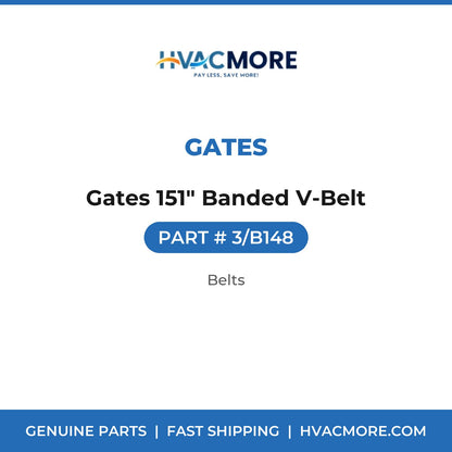 Gates Gates 151" Banded V-Belt 3/B148