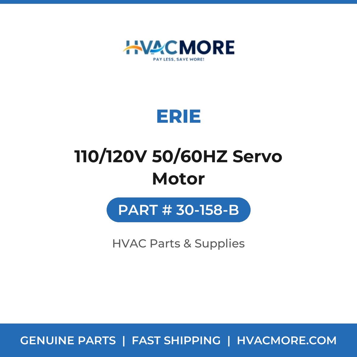 Erie 110/120V 50/60HZ Servo Motor 30-158-B