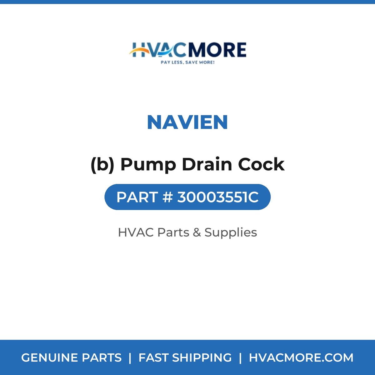 Navien (b) Pump Drain Cock 30003551C