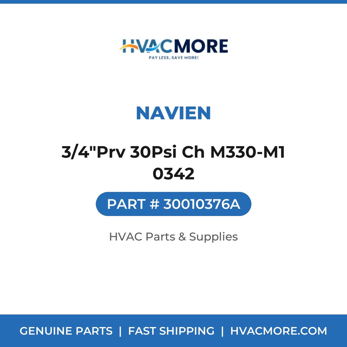 Navien 3/4"Prv 30Psi Ch M330-M1 0342 30010376A