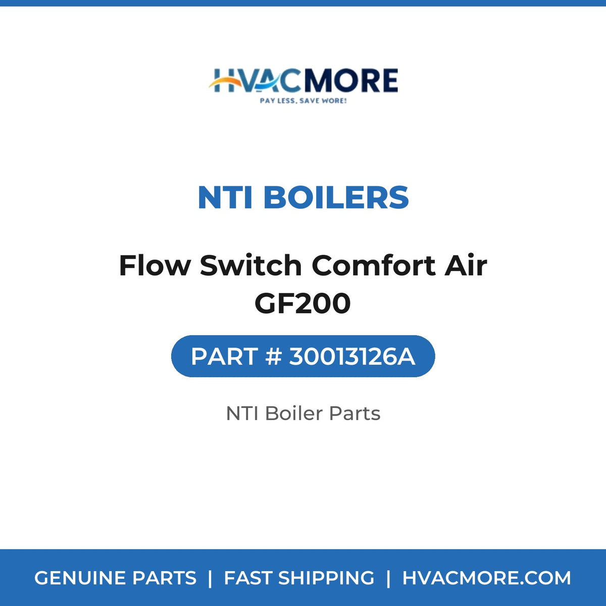 NTI Boilers Flow Switch Comfort Air GF200 30013126A