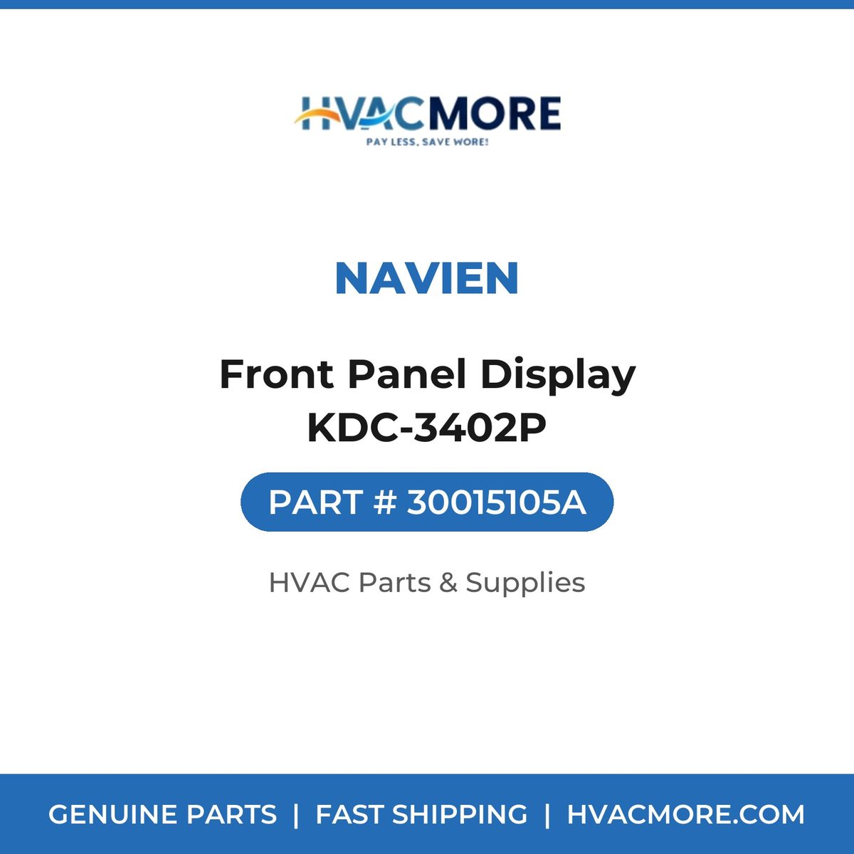 Navien Front Panel Display KDC-3402P 30015105A