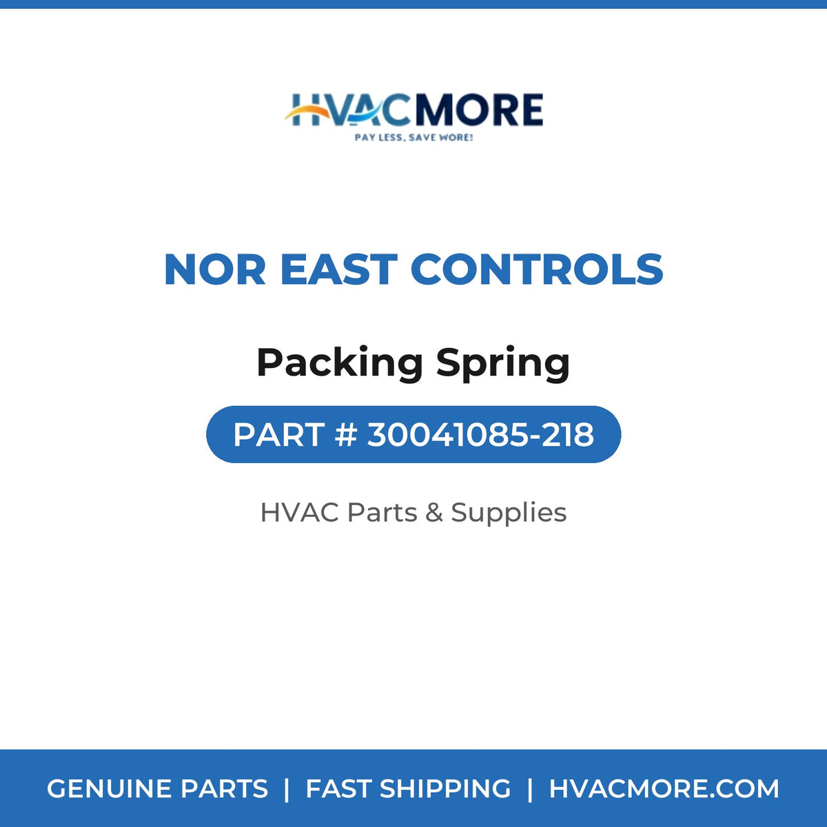 Nor East Controls Packing Spring 30041085-218