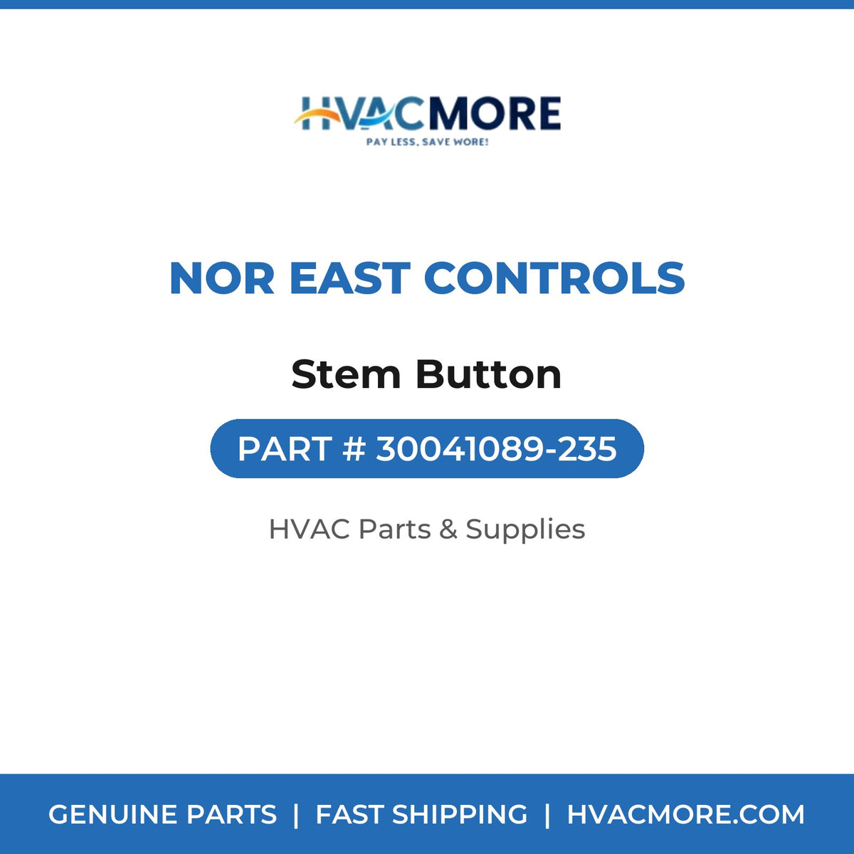 Nor East Controls Stem Button 30041089-235