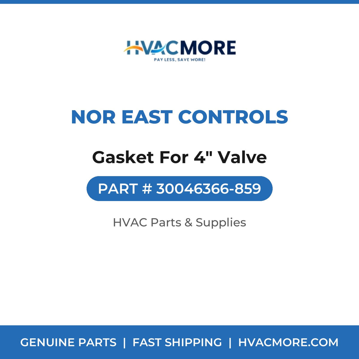 Nor East Controls Gasket For 4" Valve 30046366-859