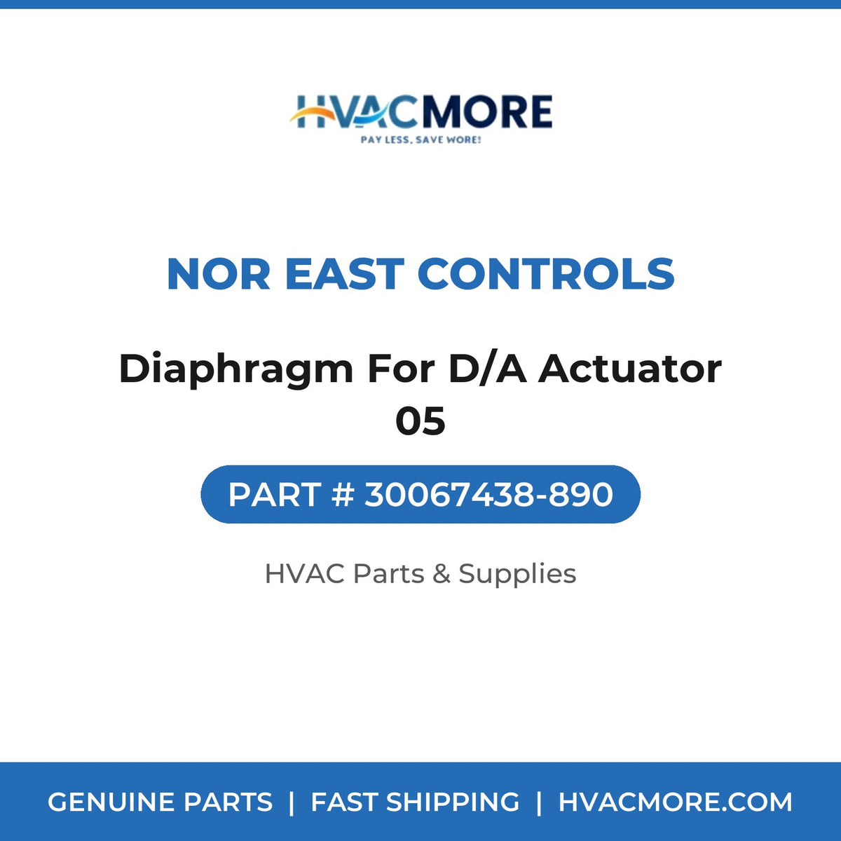 Nor East Controls Diaphragm For D/A Actuator 05 30067438-890