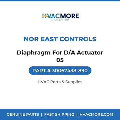 Nor East Controls Diaphragm For D/A Actuator 05 30067438-890