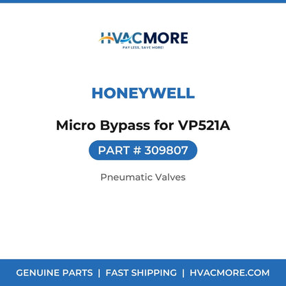 Honeywell Micro Bypass for VP521A 309807