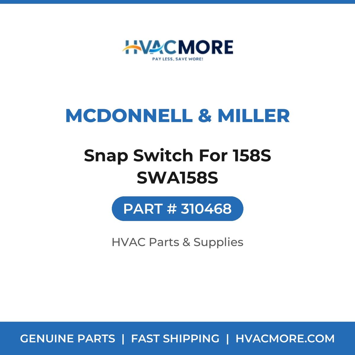 McDonnell & Miller Snap Switch For 158S SWA158S 310468