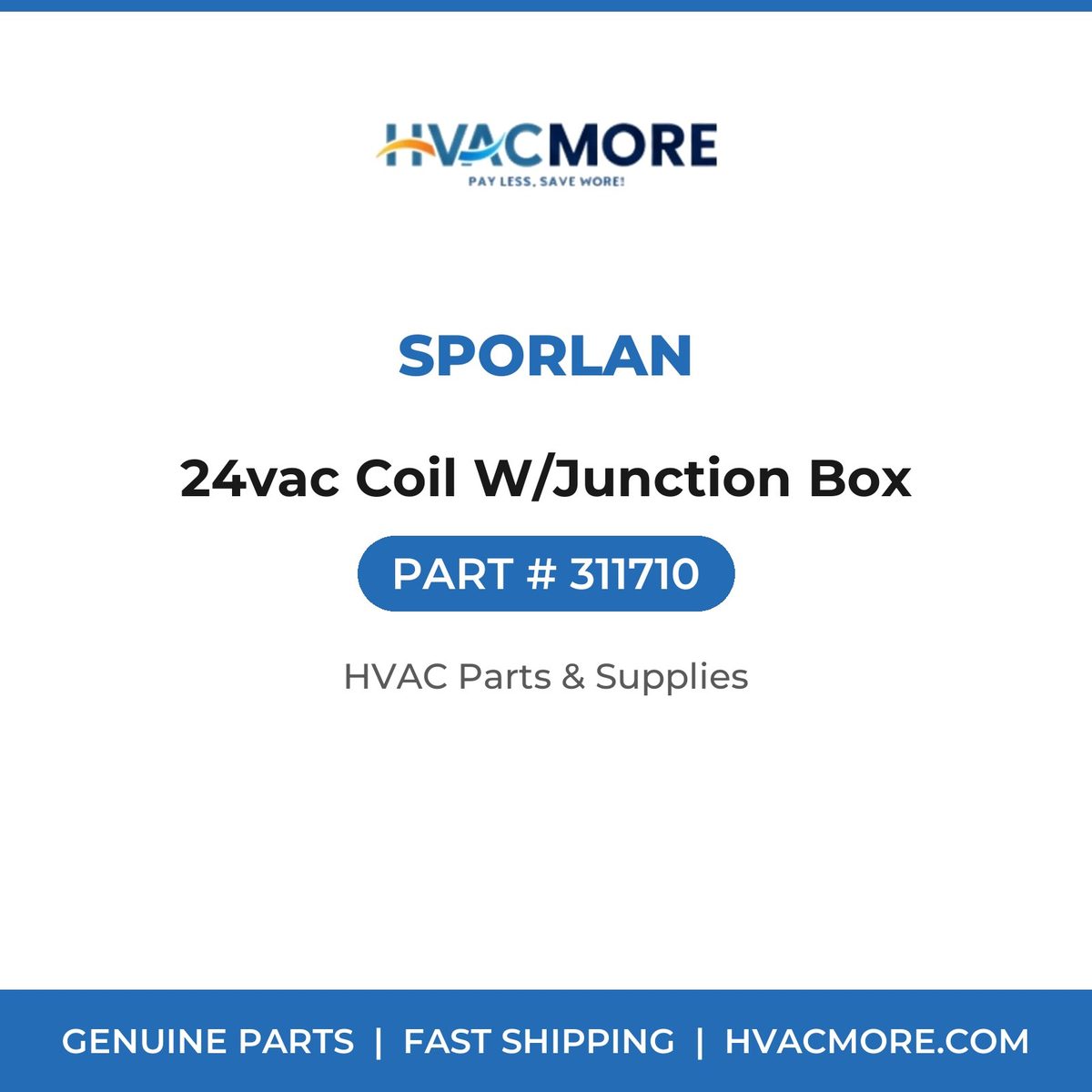Sporlan 24vac Coil W/Junction Box 311710