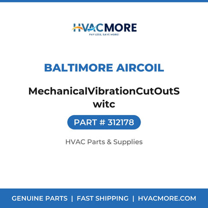 Baltimore Aircoil MechanicalVibrationCutOutSwitc 312178