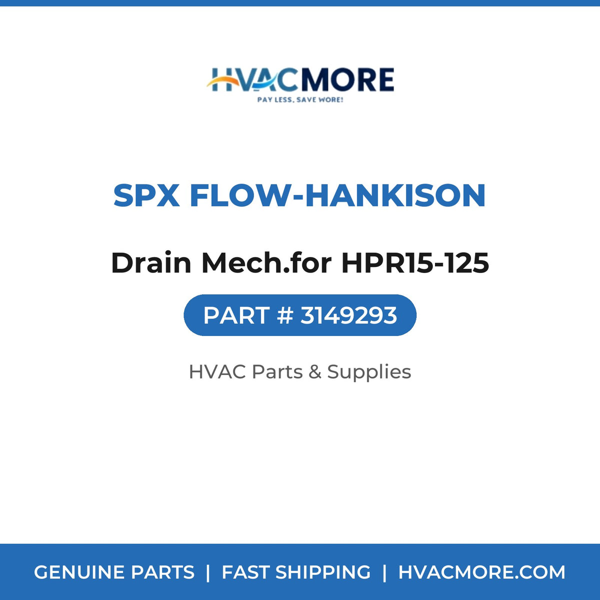 SPX Flow-Hankison Drain Mech.for HPR15-125 3149293