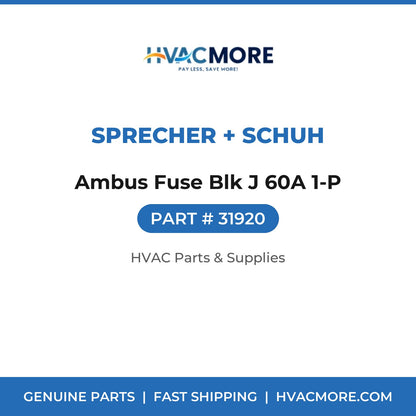 Sprecher + Schuh Ambus Fuse Blk J 60A 1-P 31920