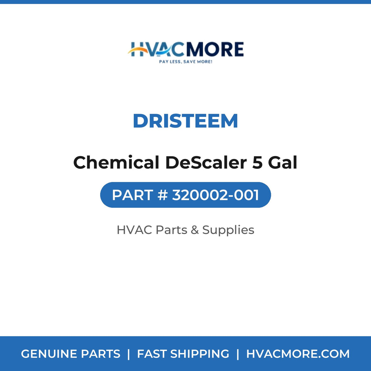 DriSteem Chemical DeScaler 5 Gal 320002-001