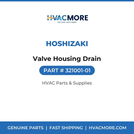 Hoshizaki Valve Housing Drain 321001-01
