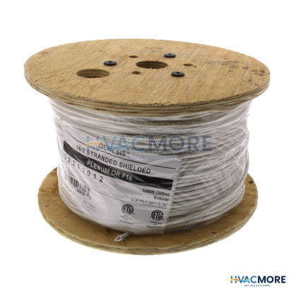 Genesis Cable 1000 ft - 16/2 Stranded Shielded (Plenum) Genesis Cable 32211012