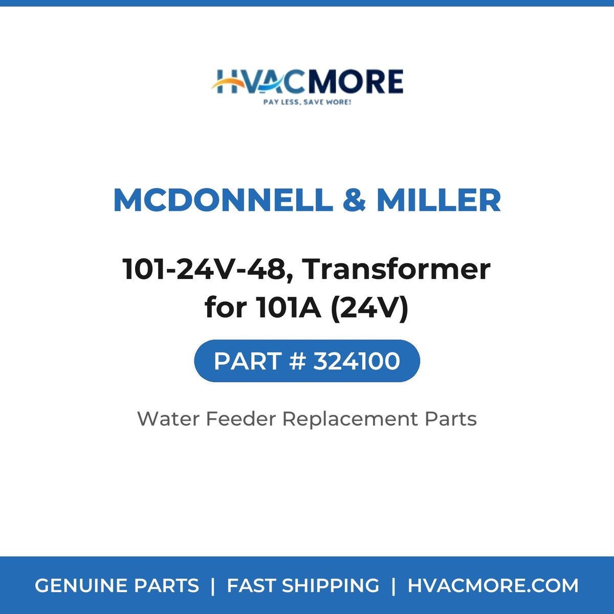 McDonnell & Miller 101-24V-48, Transformer for 101A (24V) 324100
