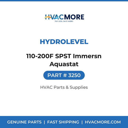 Hydrolevel 110-200F SPST Immersn Aquastat 3250