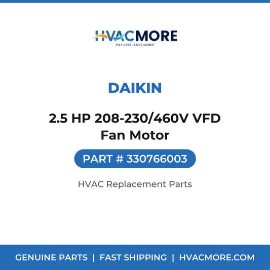 Daikin 2.5 HP 208-230/460V VFD Fan Motor 330766003