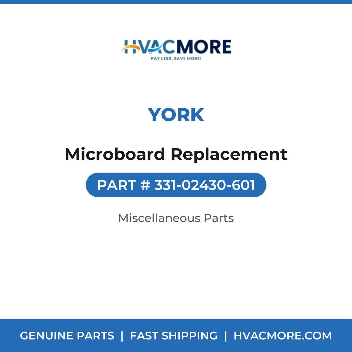 York Microboard Replacement 331-02430-601