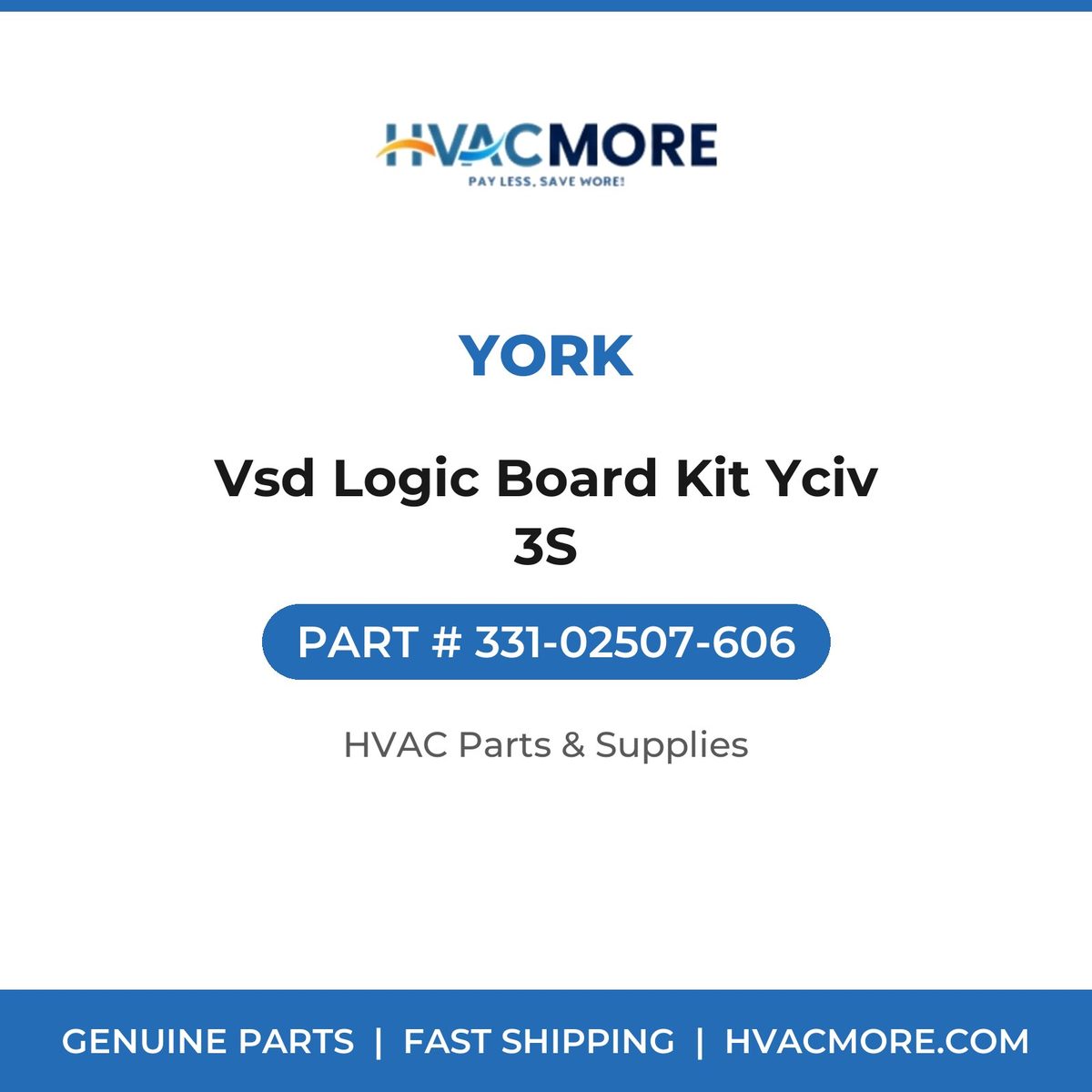 York Vsd Logic Board Kit Yciv 3S 331-02507-606