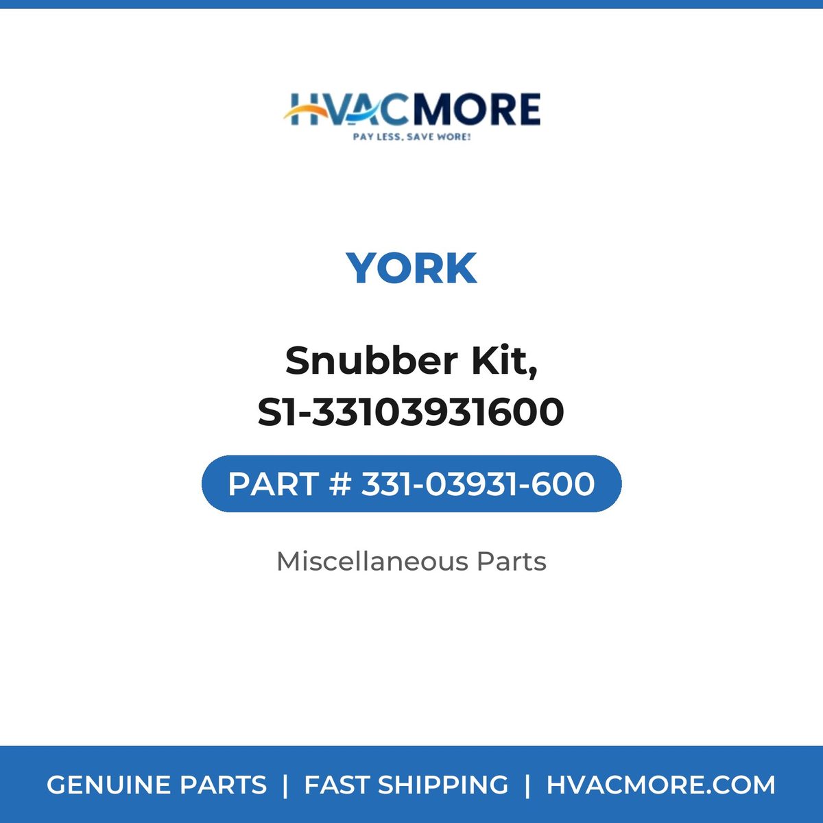 York Snubber Kit, S1-33103931600 331-03931-600