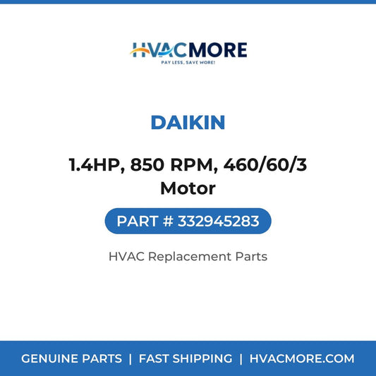 Daikin 1.4HP, 850 RPM, 460/60/3 Motor 332945283
