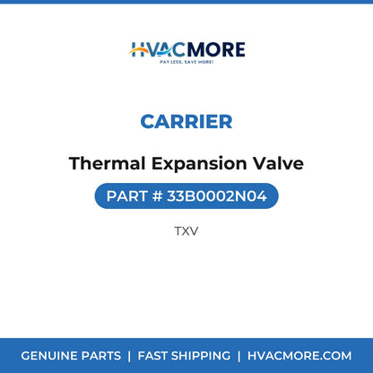 Carrier Thermal Expansion Valve 33B0002N04