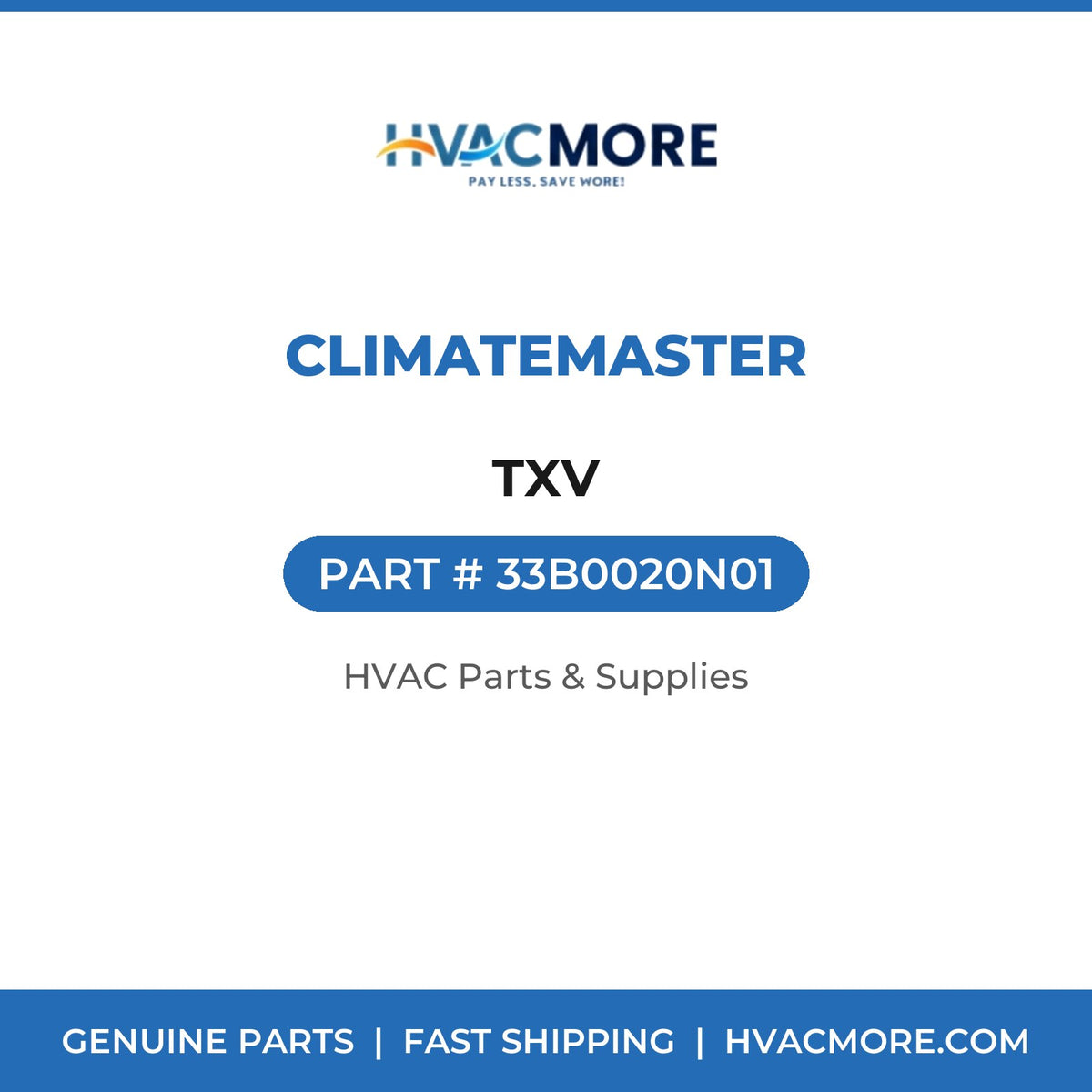 ClimateMaster TXV 33B0020N01