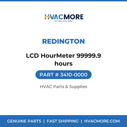 Redington LCD HourMeter 99999.9 hours 3410-0000