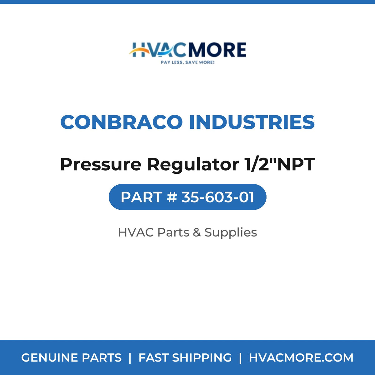 Conbraco Industries Pressure Regulator 1/2"NPT 35-603-01