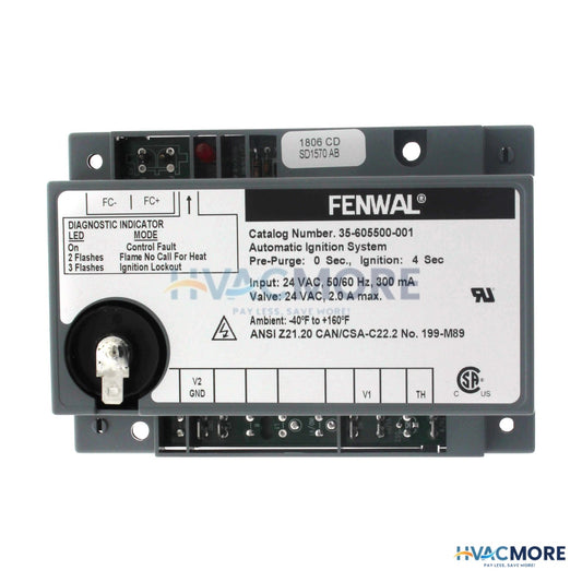 Fenwal Direct Spark Ignition Control, 24V (NO PP, 4 sec. TFI) 35-605500-001