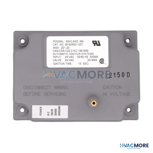 Fenwal Direct Spark Ignition Control, 24V W/ 0 sec. Prepurge (15 sec. TFI) 35-605601-007