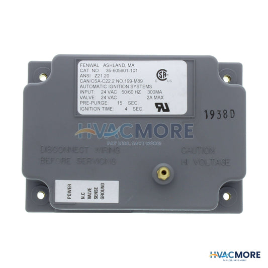 Fenwal Direct Spark Ignition Control, 24V W/ 15 sec. Prepurge (4 sec. TFI) 35-605601-101