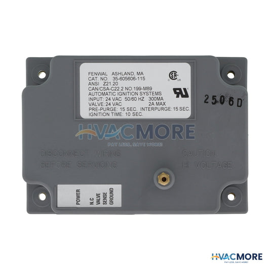 Fenwal Direct Spark Ignition Control, 24V W/ 15 sec. Prepurge (10 sec. TFI) 35-605606-115