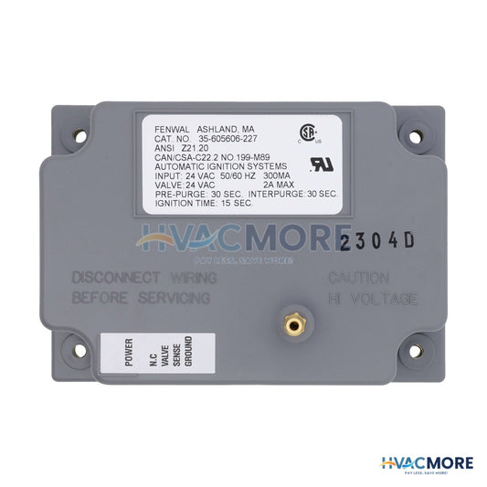 Fenwal Direct Spark Ignition Control, 24V W/ 30 sec. Prepurge (15 sec. TFI) 35-605606-227