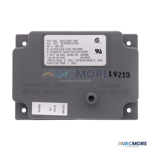 Fenwal Direct Spark Ignition Control, 24V W/ 5 sec. Prepurge (7 sec. TFI) 35-605912-553
