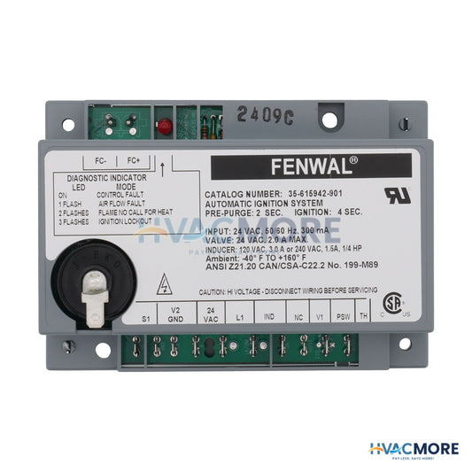 Fenwal Direct Spark Ignition Control, 24V W/ 2 sec. Prepurge (4 sec. TFI) 35-615942-901