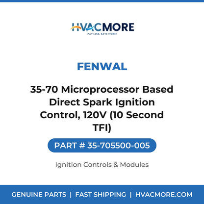 Fenwal 35-70 Microprocessor Based Direct Spark Ignition Control, 120V (10 Second TFI) 35-705500-005